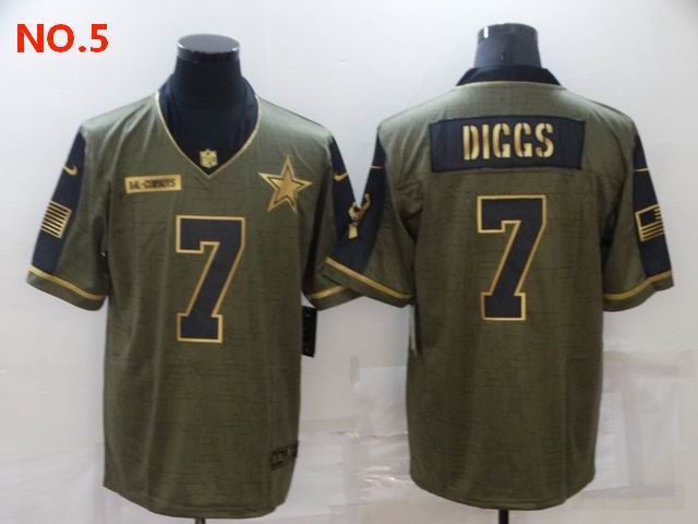 Men's Dallas Cowboys #7 Trevon Diggs Jerseys NO.5;